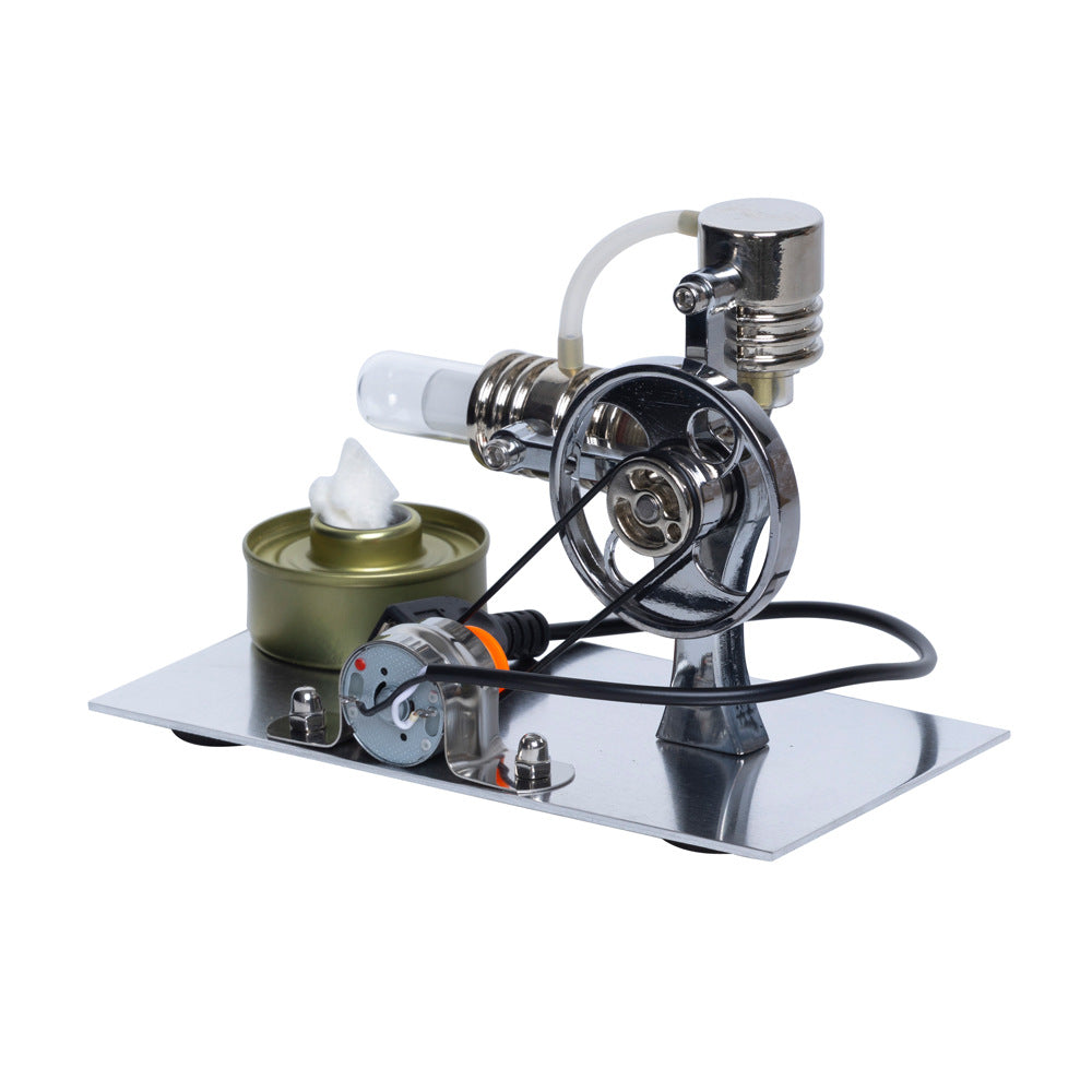 Stirling engine model, steam physics, science small production
