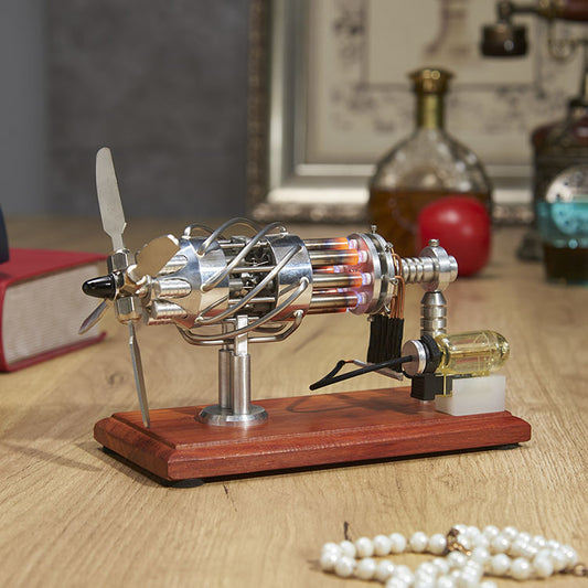 16 swash plate Stirling engine model external combustion engine