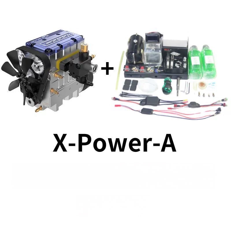 Tuoyang V8 engine all-metal mechanical assembly model fuel mini eight-cylinder engine, can run !