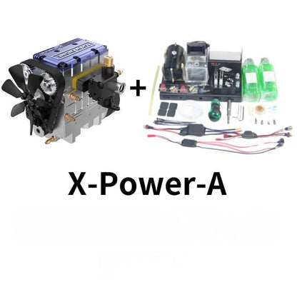 Tuoyang V8 engine all-metal mechanical assembly model fuel mini eight-cylinder engine, can run !