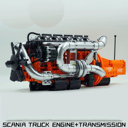 German car engine mechanical building block model electric ornament remote control engine educational toys assembly gift men