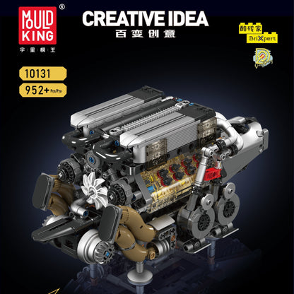 V8 engine engine model mechanical assembly building blocks