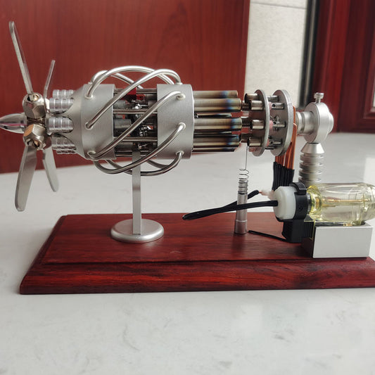 16 swash plate Stirling engine model external combustion engine