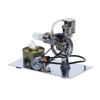 Stirling engine model, steam physics, science small production