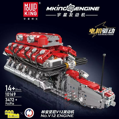 V8 engine engine model mechanical assembly building blocks