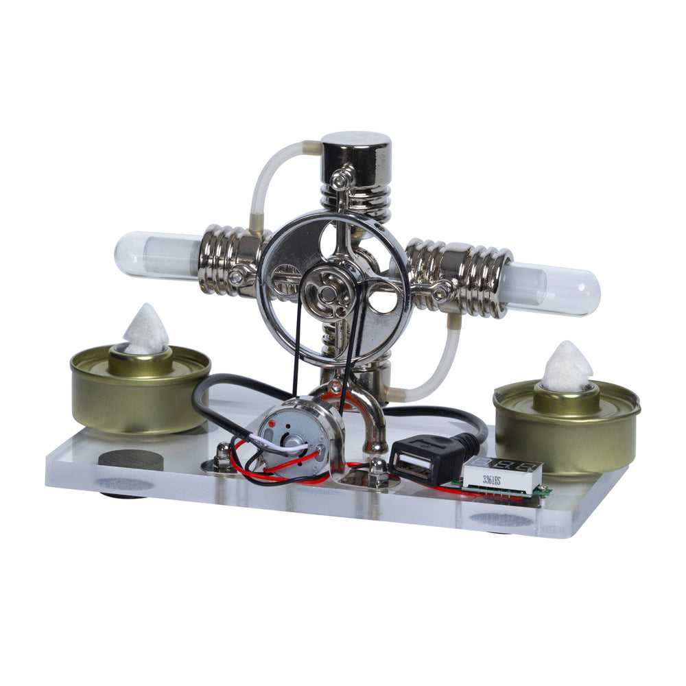 Stirling engine model, steam physics, science technology, science small production, small inventions, experimental toys