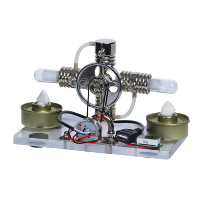 Stirling engine model, steam physics, science technology, science small production, small inventions, experimental toys