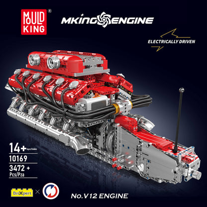 V8 engine engine model mechanical assembly building blocks