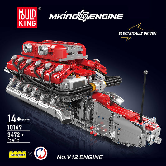 V8 engine engine model mechanical assembly building blocks