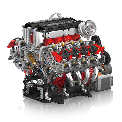 V8 engine engine model mechanical assembly building blocks