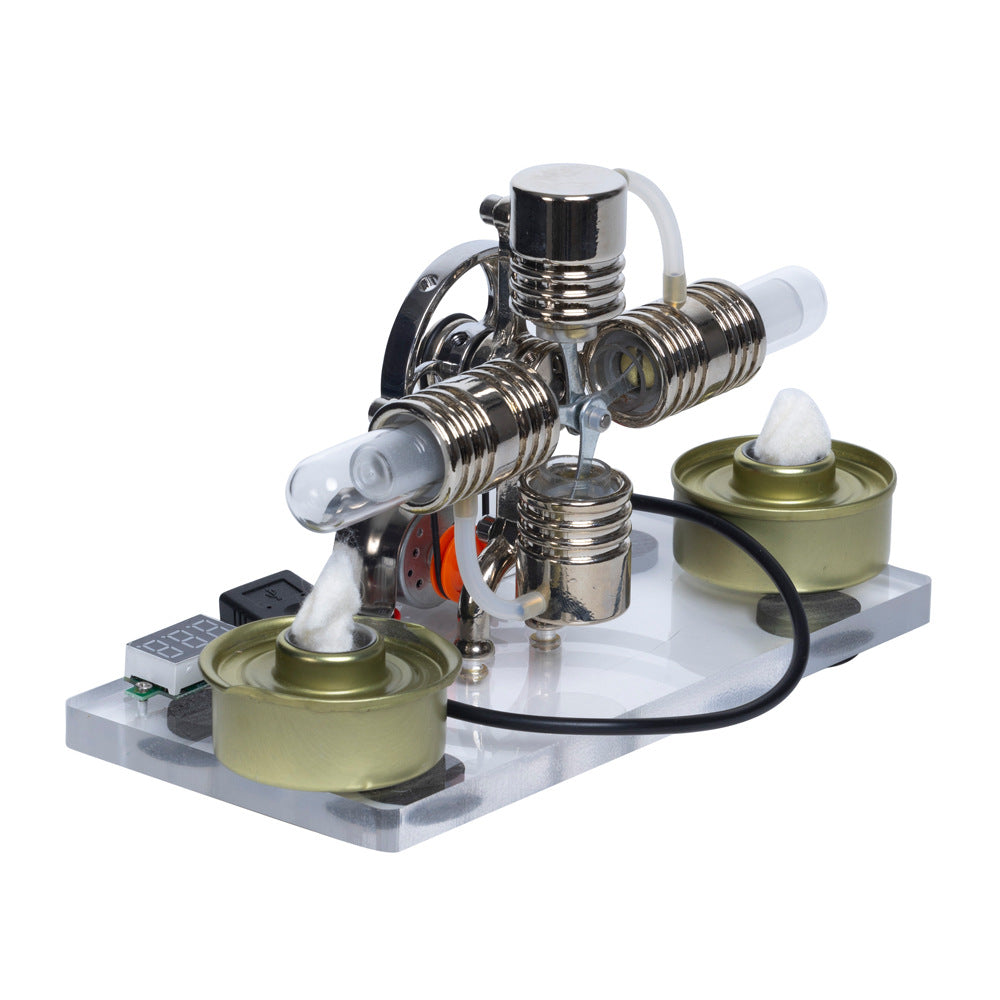 Stirling engine model, steam physics, science technology, science small production, small inventions, experimental toys