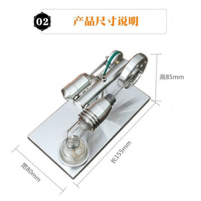 Steam engine cryogenic engine miniature