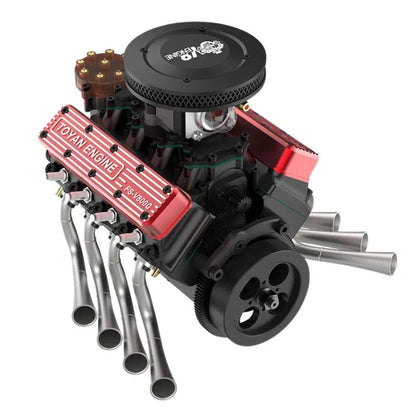Tuoyang V8 engine all-metal mechanical assembly model fuel mini eight-cylinder engine, can run !