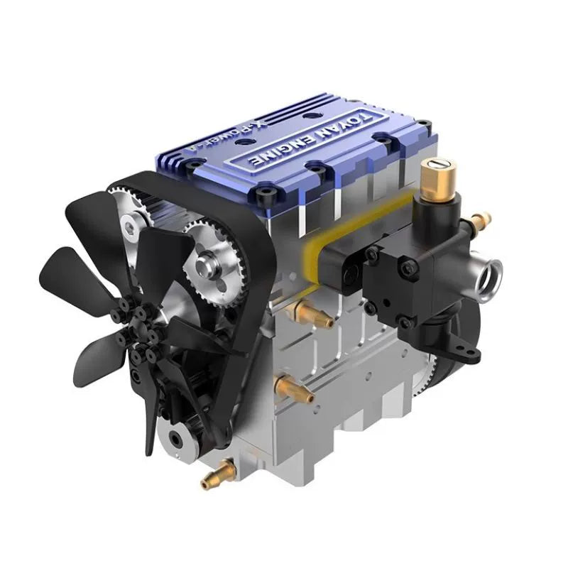 Tuoyang V8 engine all-metal mechanical assembly model fuel mini eight-cylinder engine, can run !