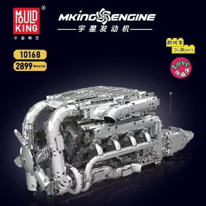 V8 engine engine model mechanical assembly building blocks