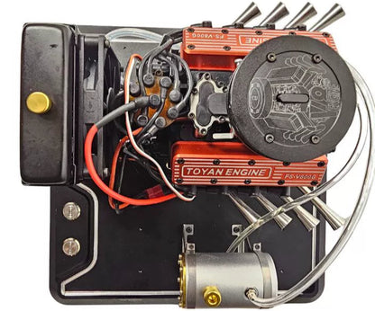 Tuoyang V8 engine all-metal mechanical assembly model fuel mini eight-cylinder engine, can run !